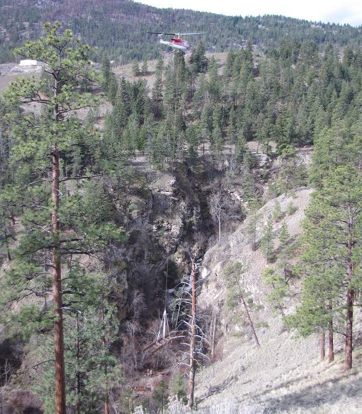 Bridge repairs at Hardy Falls Regional Park are expected to be finished sometime in May.