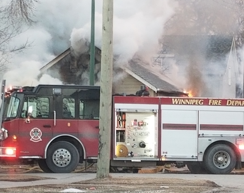 WFPS crews work on a house fire.