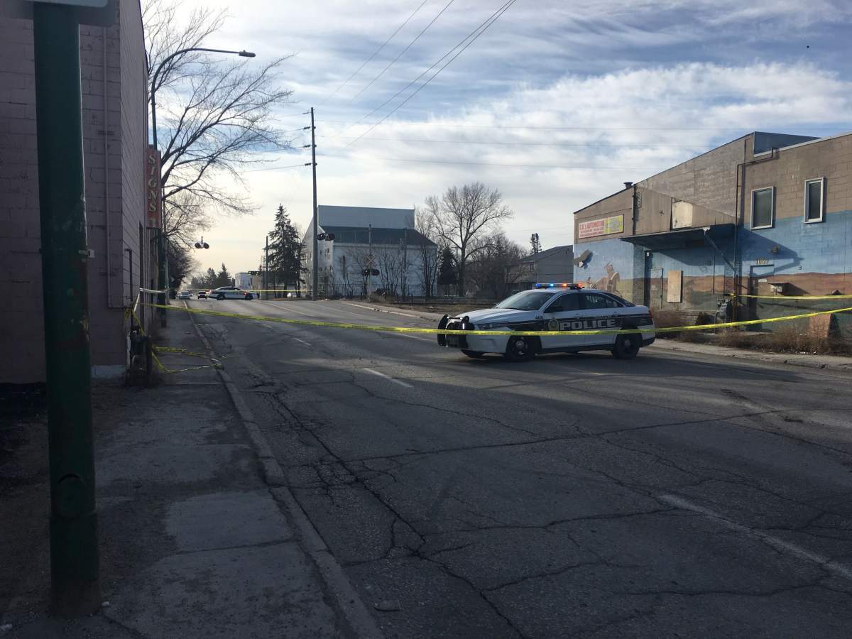 Police on scene of a serious assault on Selkirk Avenue. 