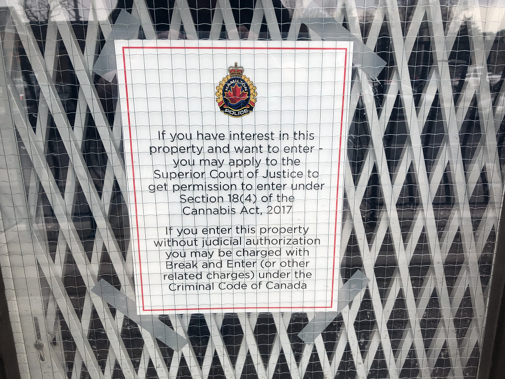 Hamilton police have shut down another unlicensed cannabis store in the city.