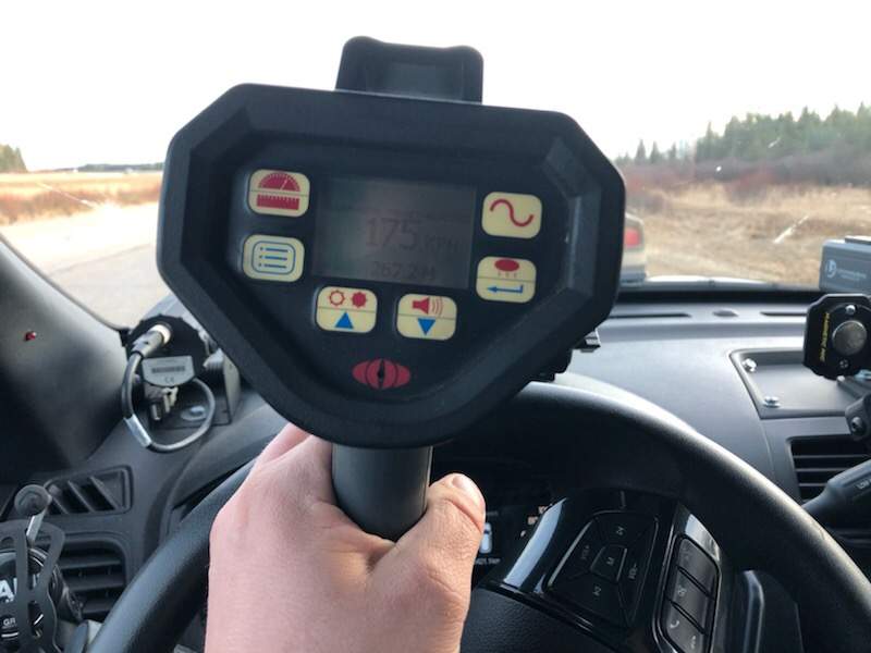 A police radar is shown in this file photo.