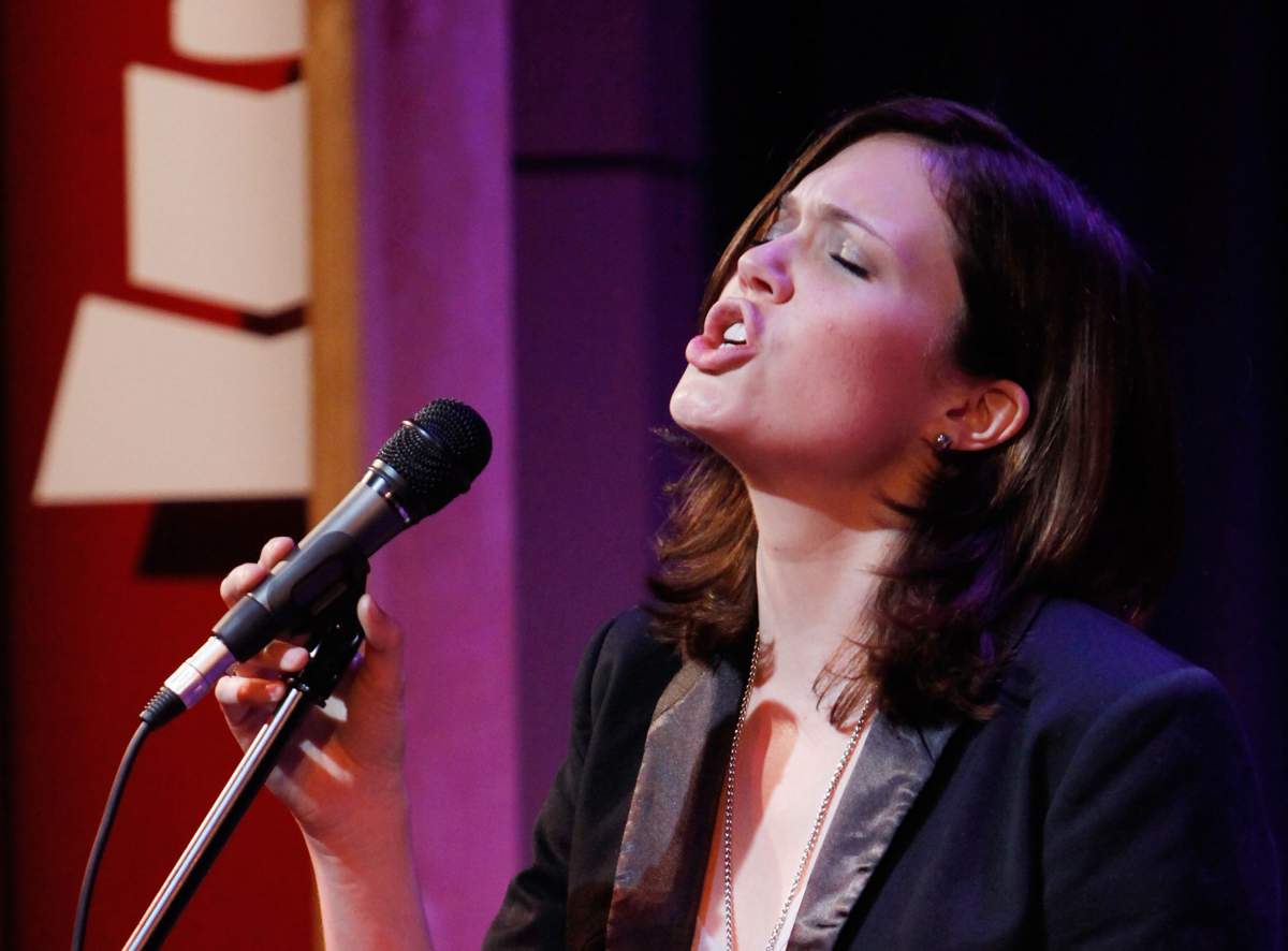 Mandy Moore performs onstage at the Grammy Museum on June 11, 2009 in Los Angeles, Calif.
