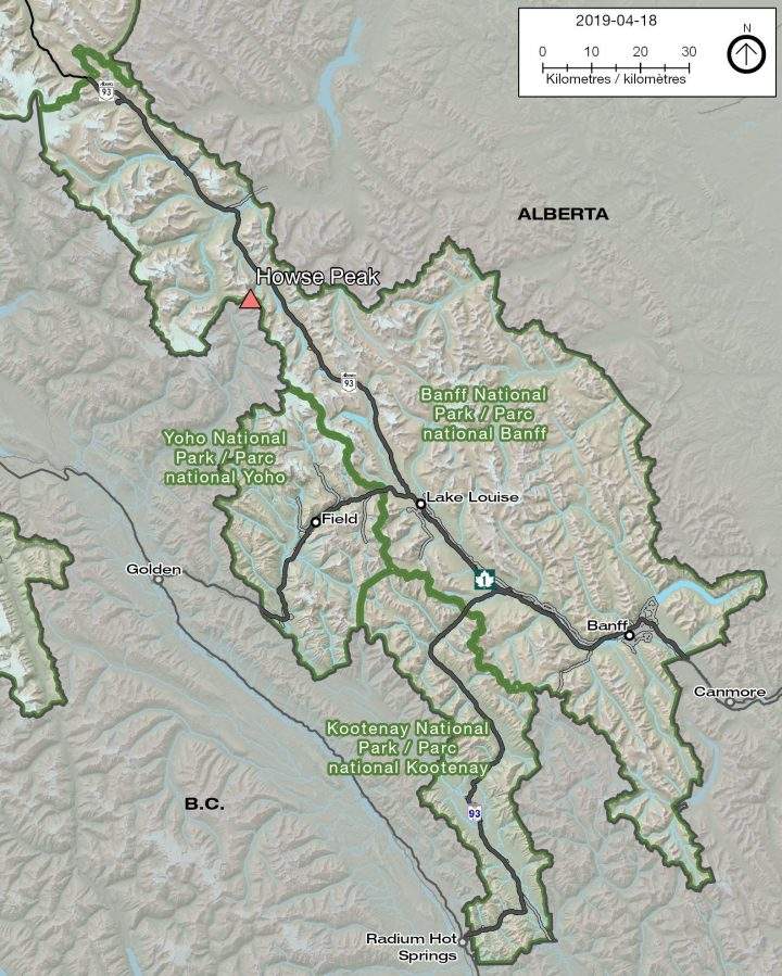 The bodies of three mountaineers were found in Banff National Park on Sunday after an avalanche on Howse Peak.