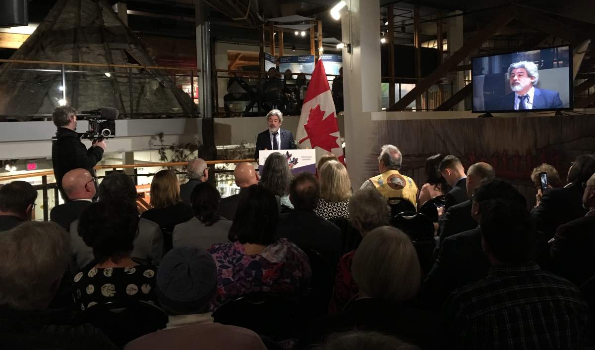Pablo Rodriquez announces $10 million for the new Canadian Canoe Museum.