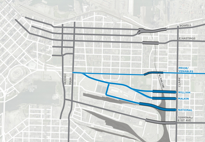 Panellists made the selection from variations on four main route options through the flats.