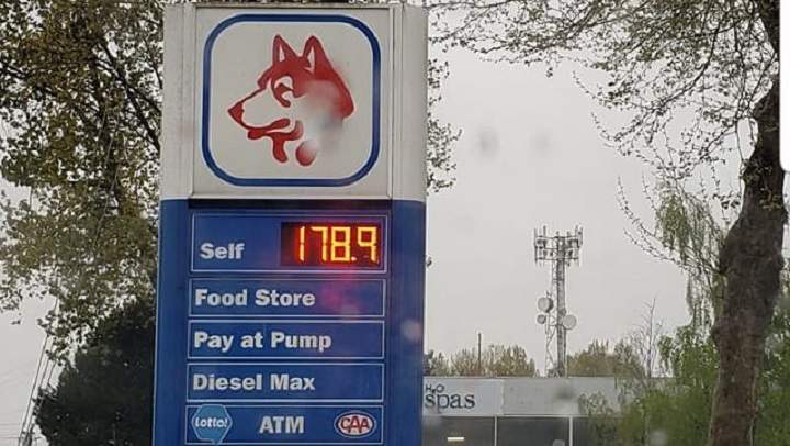 Gas priced at $1.789 was spotted in Delta, B.C.