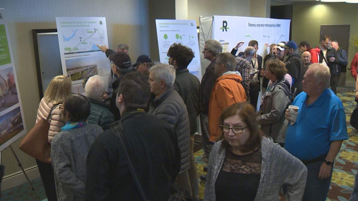 REM light rail open house in Pointe-Claire. Monday April 29, 2019.