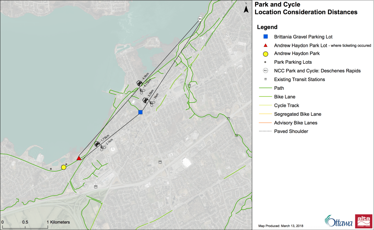 Andrew Haydon Park in Ottawa’s west end is one step closer to being the site of a “park-and-cycle” pilot program after the city’s transportation committee endorsed the proposal on Wednesday.