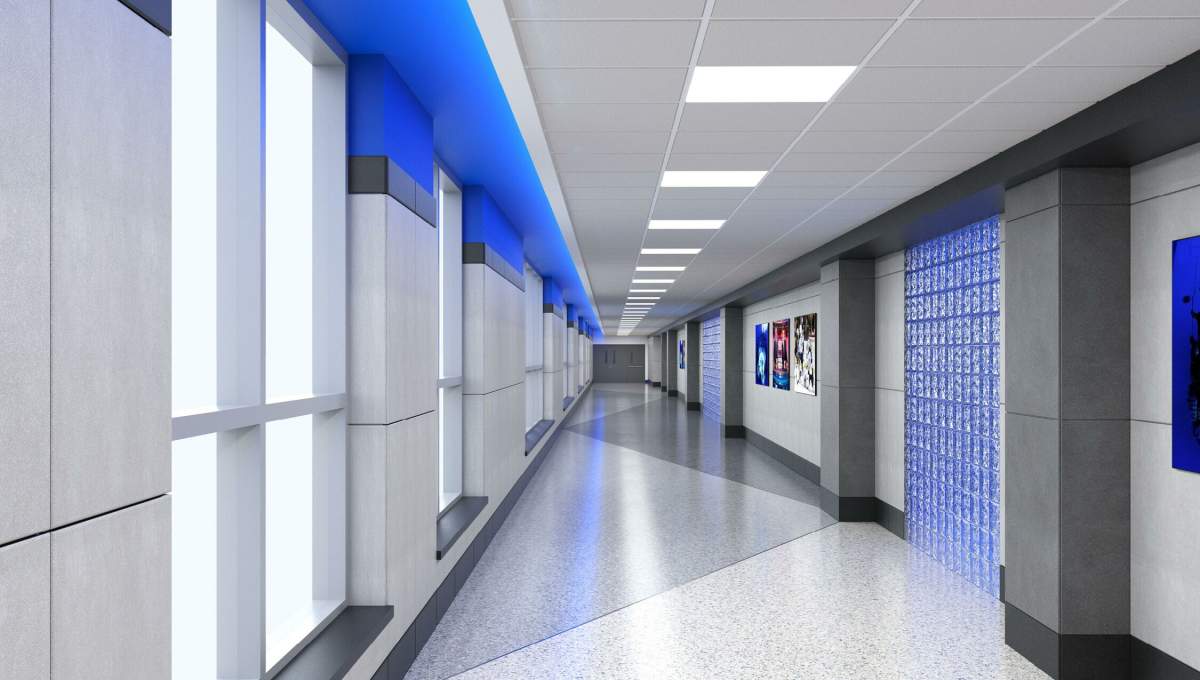 Artist's rendering of the new and improved skywalk.