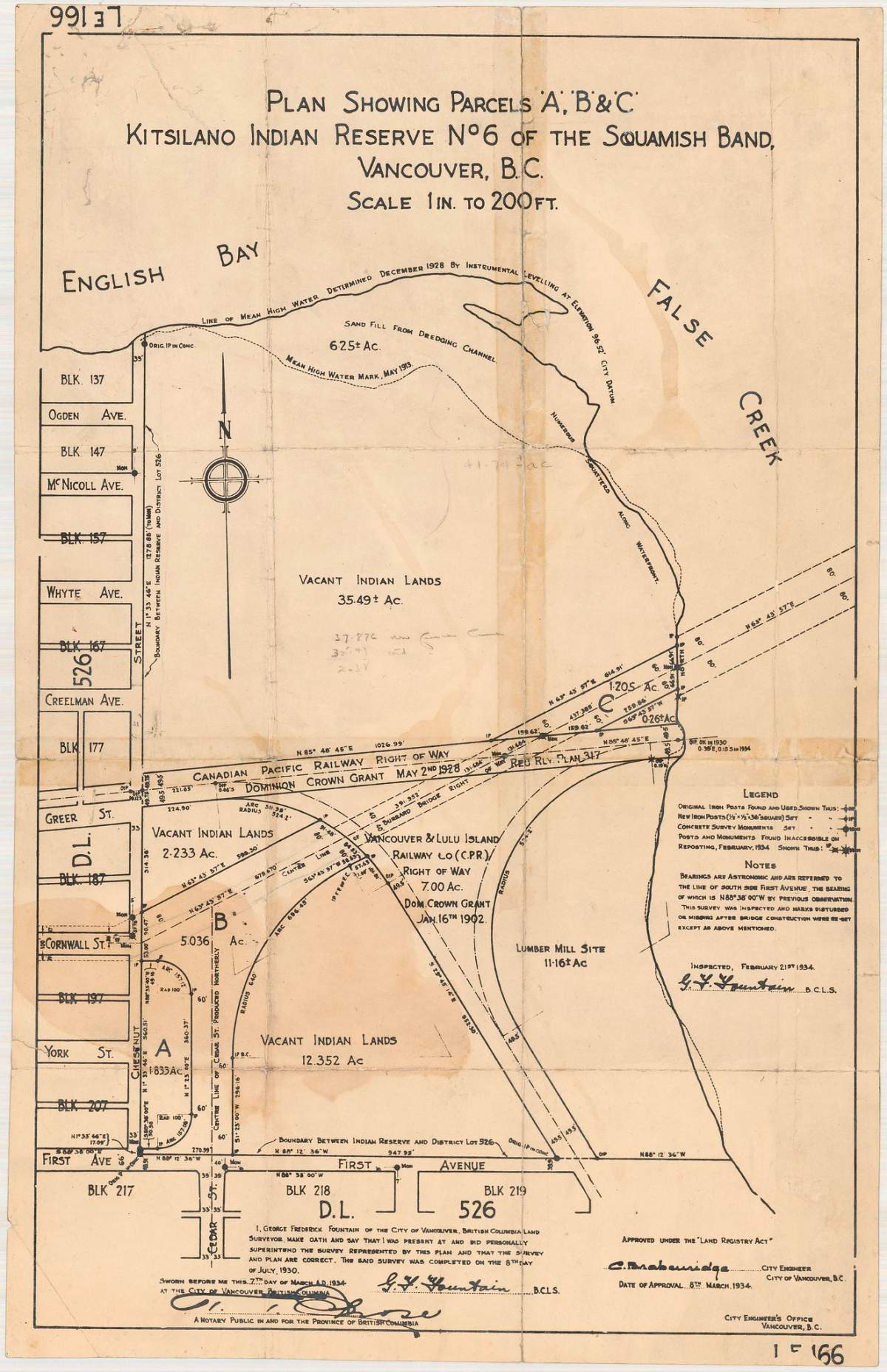 The original boundaries of the Squamish Nation lands, which include Vanier Park and the Seaforth Armory.