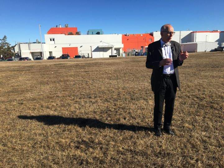 Alberta Party Leader Stephen Mandel makes an announcement about his party’s agriculture plan. Monday, April 8, 2019.