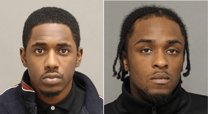 Dwight John (left) and Malik Christie are wanted in connection with Tuesday’s shootout.