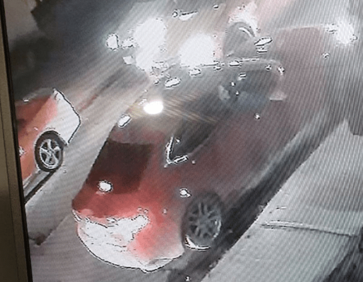 Investigators said this vehicle is believed to have been involved in a shooting in downtown Toronto early Saturday.