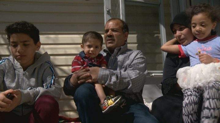 Amal Alshteiwi’s family pictured on April 22, 2019.