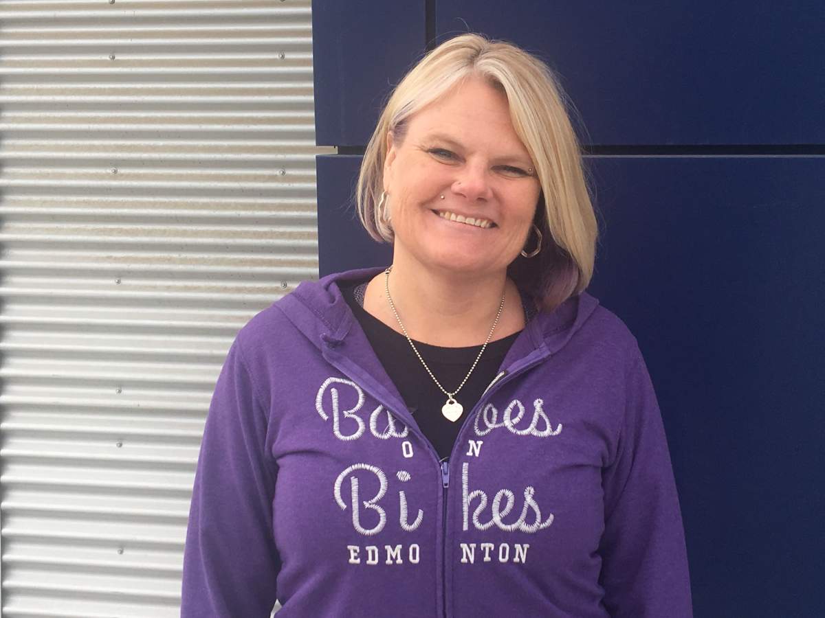 Babes on Bikes founder Tammy Kidd pictured Friday, April 26, 2019.
