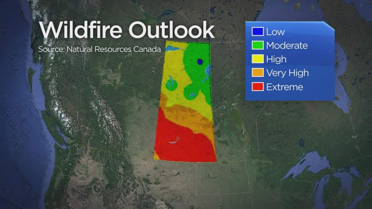 The May fire severity outlook from Natural Resources Canada.