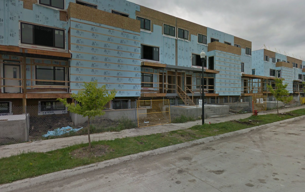 The Yards at Fort Rouge under construction in 2016.