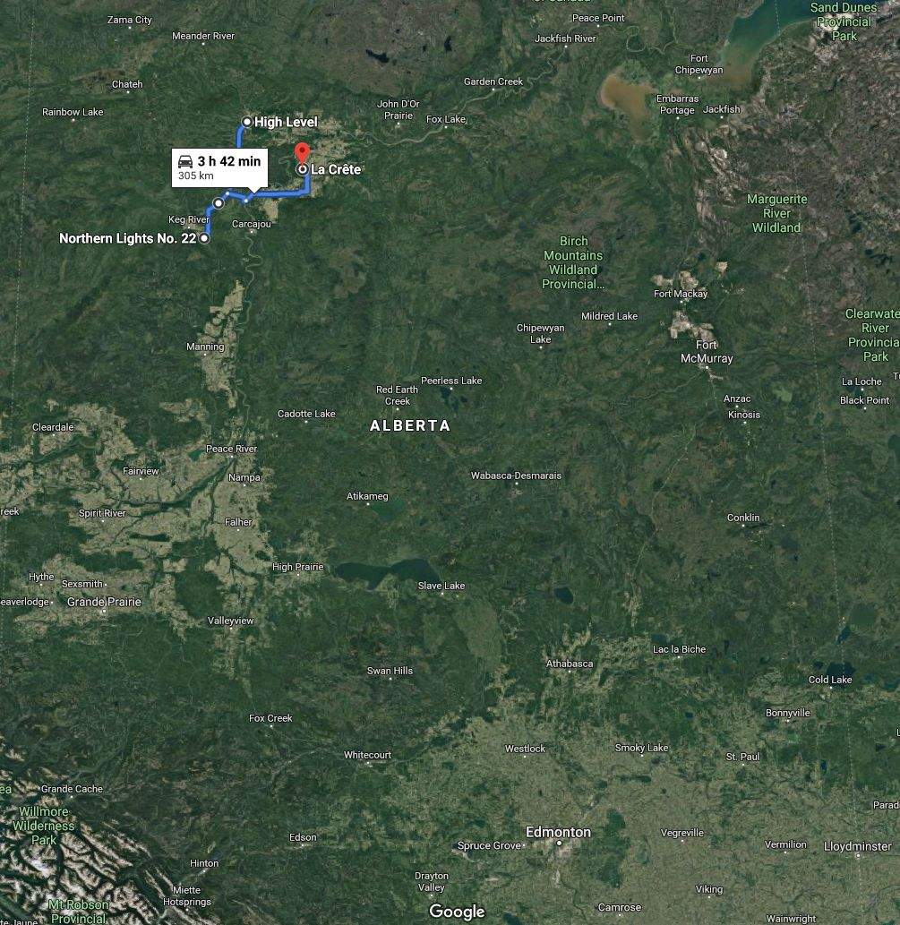 Wildfires have forced the evacuation of several communities in northern Alberta, including people near La Crete ferry campground, MacKenzie County, High Level, and County of Northern Lights. May 29, 2019.