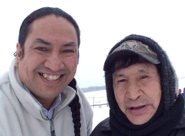 Stanley Bighetty, right, with his nephew Ken. 