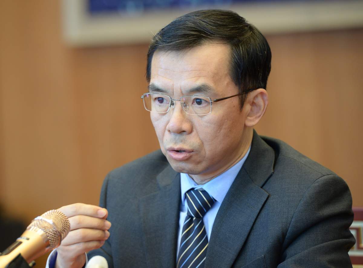 Chinese Ambassador to Canada Lu Shaye meets with media at the Embassy of the People's Republic of China in Ottawa on Thursday, January 17, 2019. 