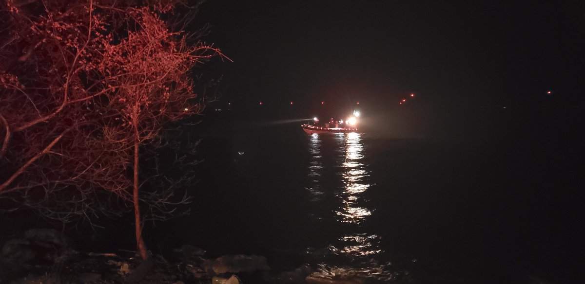 Water rescue efforts were underway Wednesday evening off of Bath Road in the Millhaven area. 