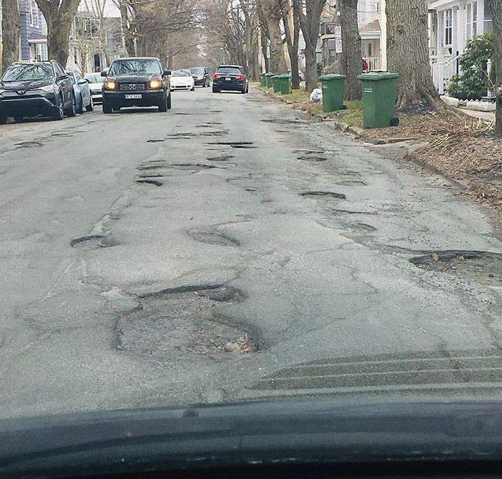 This photo was posted to Instagram by a user wanting to highlight the excessive amount of potholes on Allan Street in Halifax.