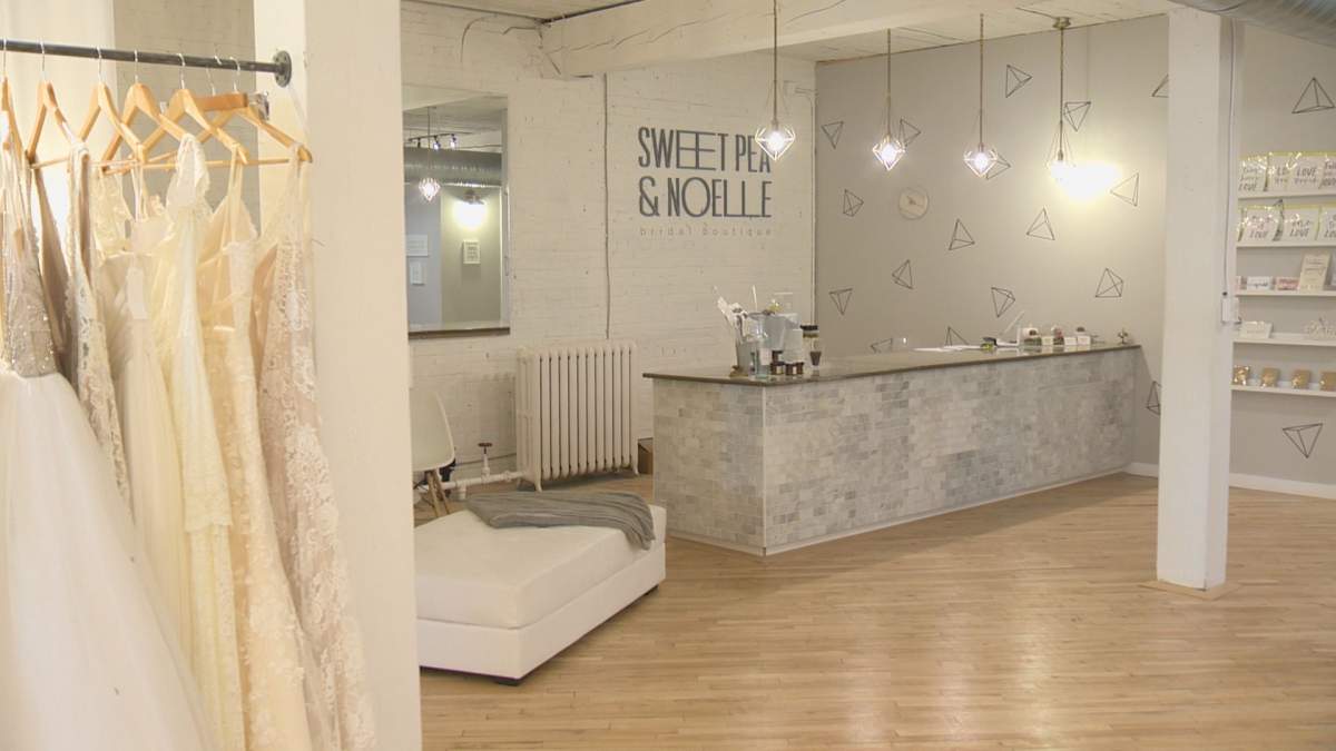 Regina business Sweet Pea & Noelle Bridal Boutique is featured in the June 2019 issue of British Vogue.