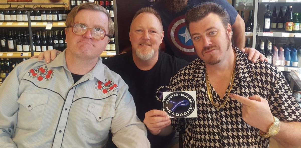 Mike Smith (Bubbles), Tom Termeer and Robb Wells (Ricky) are seen in this undated photograph.