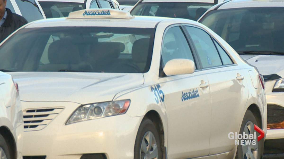 An Associated Cab is seen in Calgary in an undated file photo. 