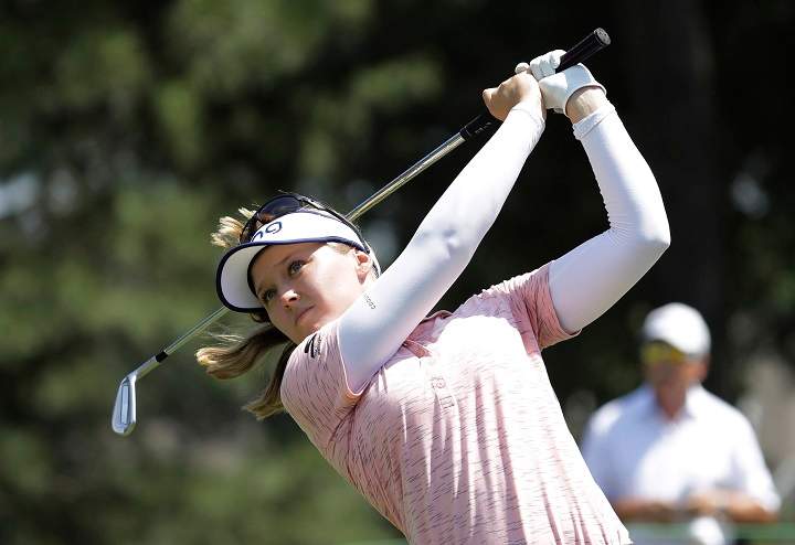 Brooke Henderson, seen here during the Pure Silk Championship in Williamsburg, Va., last Sunday, is one of four Canadians taking part in this week’s U.S. Women’s Open.