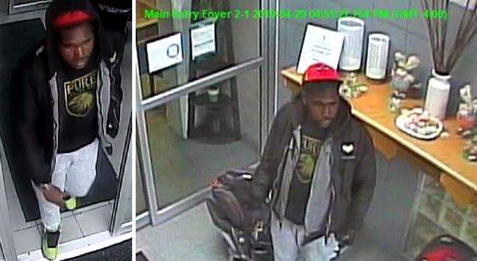 Police released surveillance images of a suspect wanted in connection with an alleged child abduction attempt.