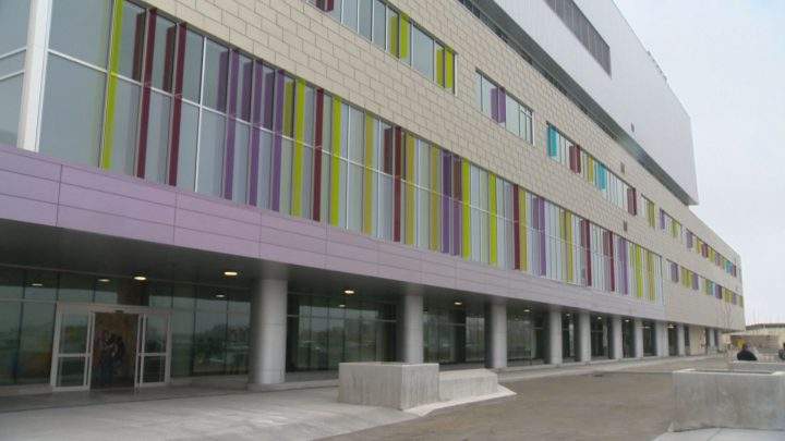 The exterior of the Jim Pattison Children’s Hospital.