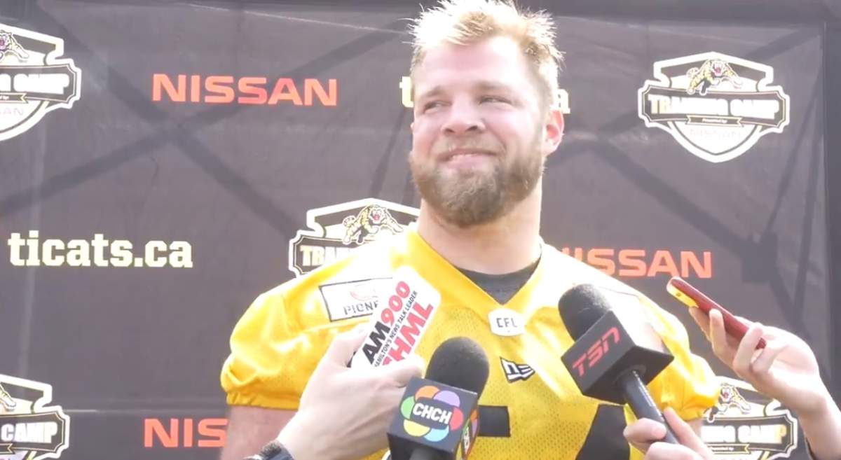 Chris Van Zeyl is the newest member of the Hamilton Tiger-Cats.