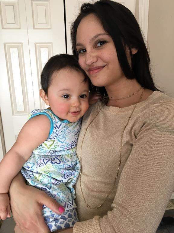 Twenty-two-month-old Aliyah Sanderson and her mother Jasmine Lovett, 25, are shown in this undated handout photo.