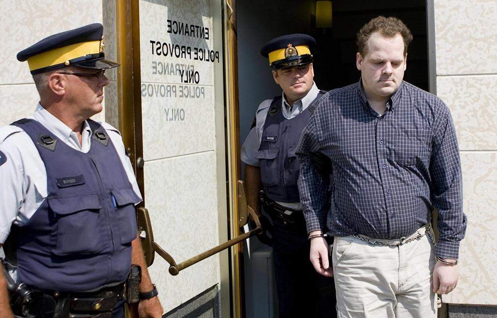 Sex offender Peter Whitmore leaves Court of Queen's Bench on Monday, July 23, 2007 in Regina, Sask. after pleading quilty to abducting and sexually assaulting a Saskatchewan boy and a Manitoba teenager.
