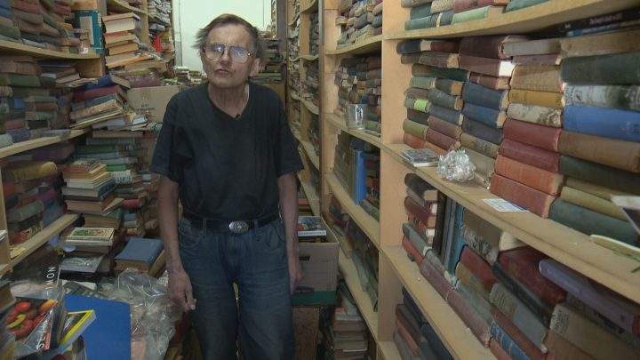 Ralph Crawford in his Perdue, Sask., bookstore.