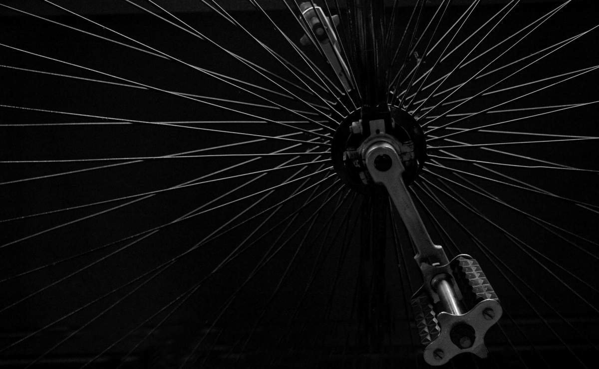Officers say they followed the cyclist until “he fell off his bike and began running.”.