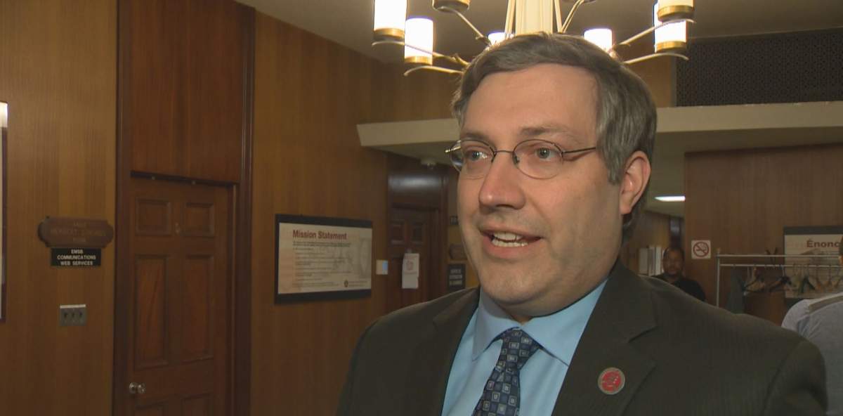 EMSB parent commissioner Andrew Ross brought forward a motion to include cohabitation into the deal that will be proposed to Quebec Education Minister Jean-Francois Roberge. Wednesday May 22, 2019. 