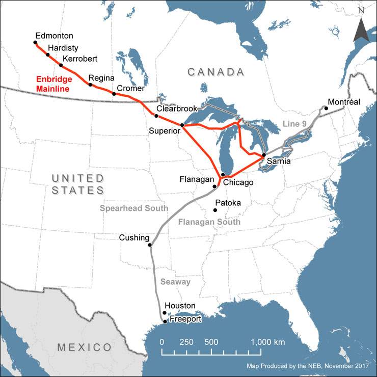 The Enbridge mainline system.