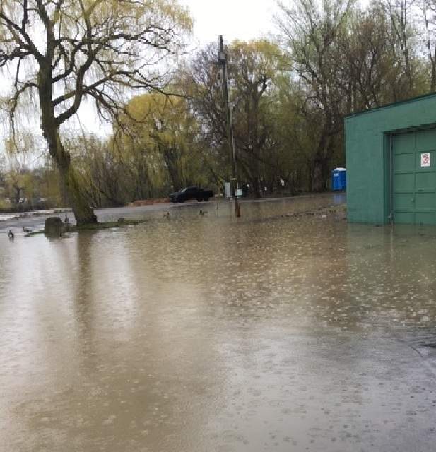 The storage facility used by Grimsby's volunteer search and rescue team has flooded for the third time in as many years..