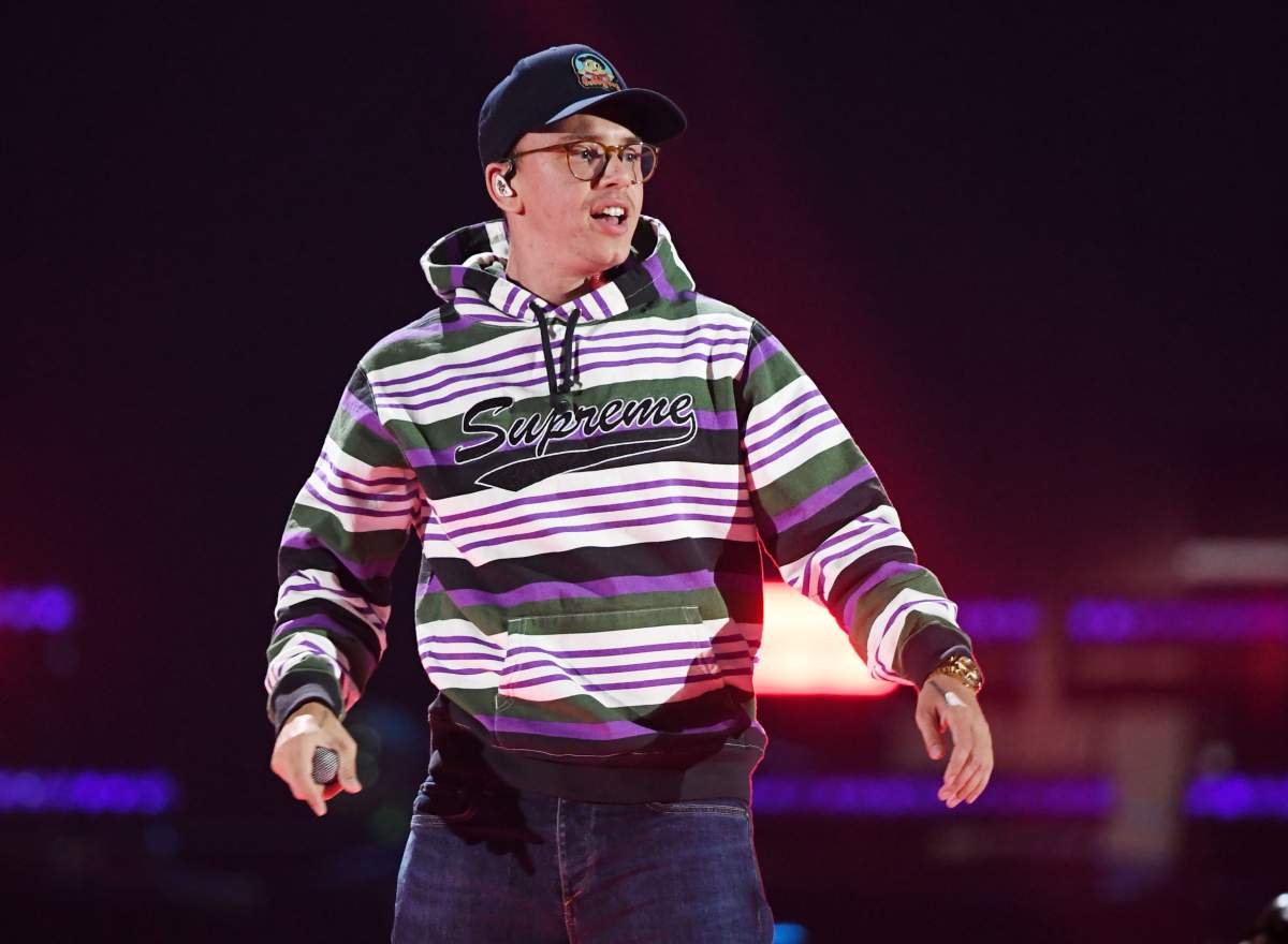 Logic performs during the 2018 iHeartRadio Music Festival at T-Mobile Arena on Sept. 22, 2018, in Las Vegas, Nev.