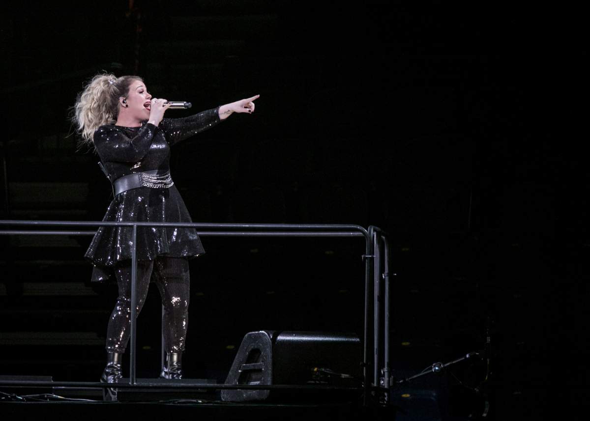 Kelly Clarkson performs onstage at Bridgestone Arena on March 29, 2019, in Nashville, Tenn.