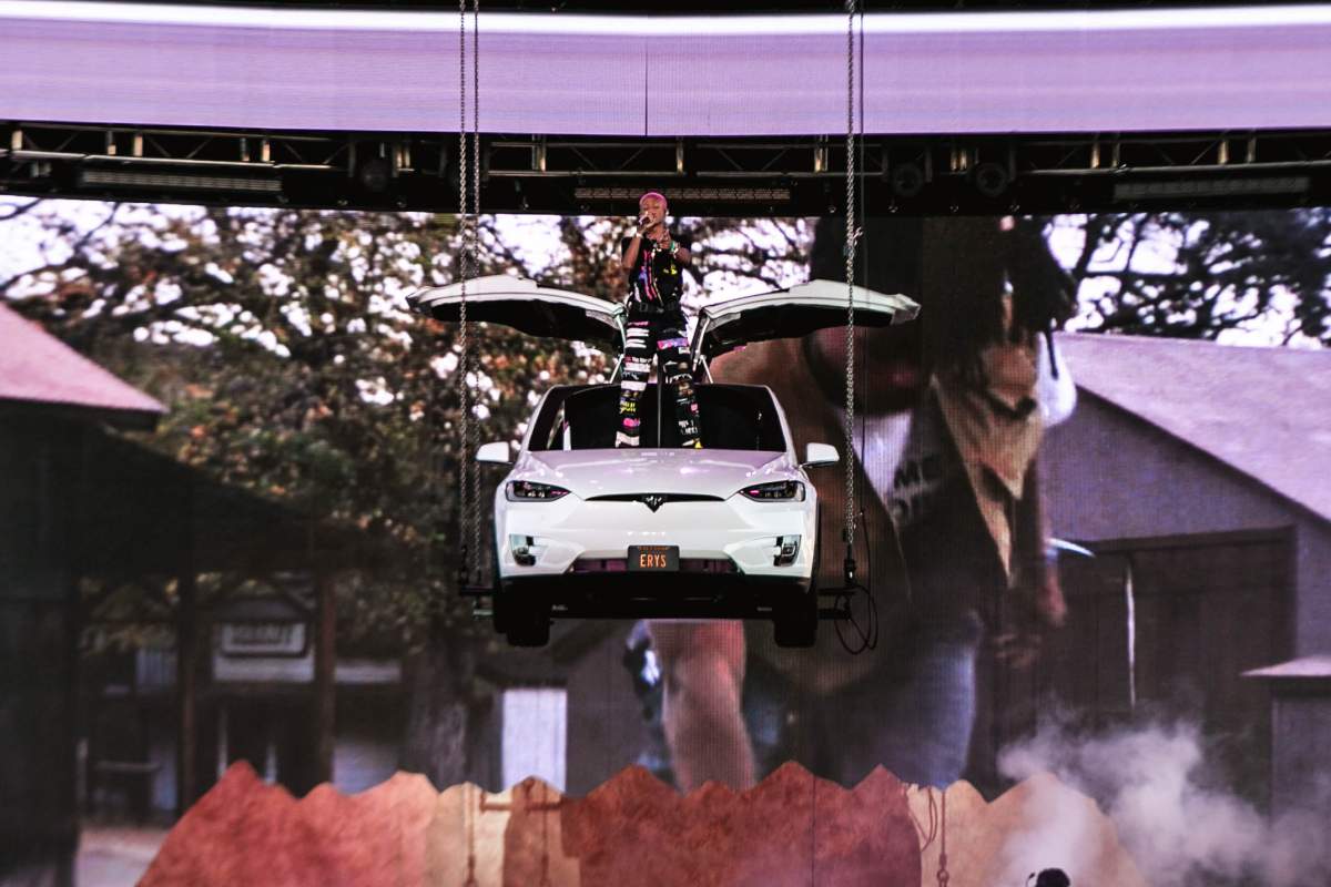 Jaden Smith performs onstage during Weekend 1, Day 1 of the 2019 Coachella Valley Music and Arts Festival on April 12, 2019 in Indio, Calif. (Photo by Natt Lim/Getty Images for Coachella)