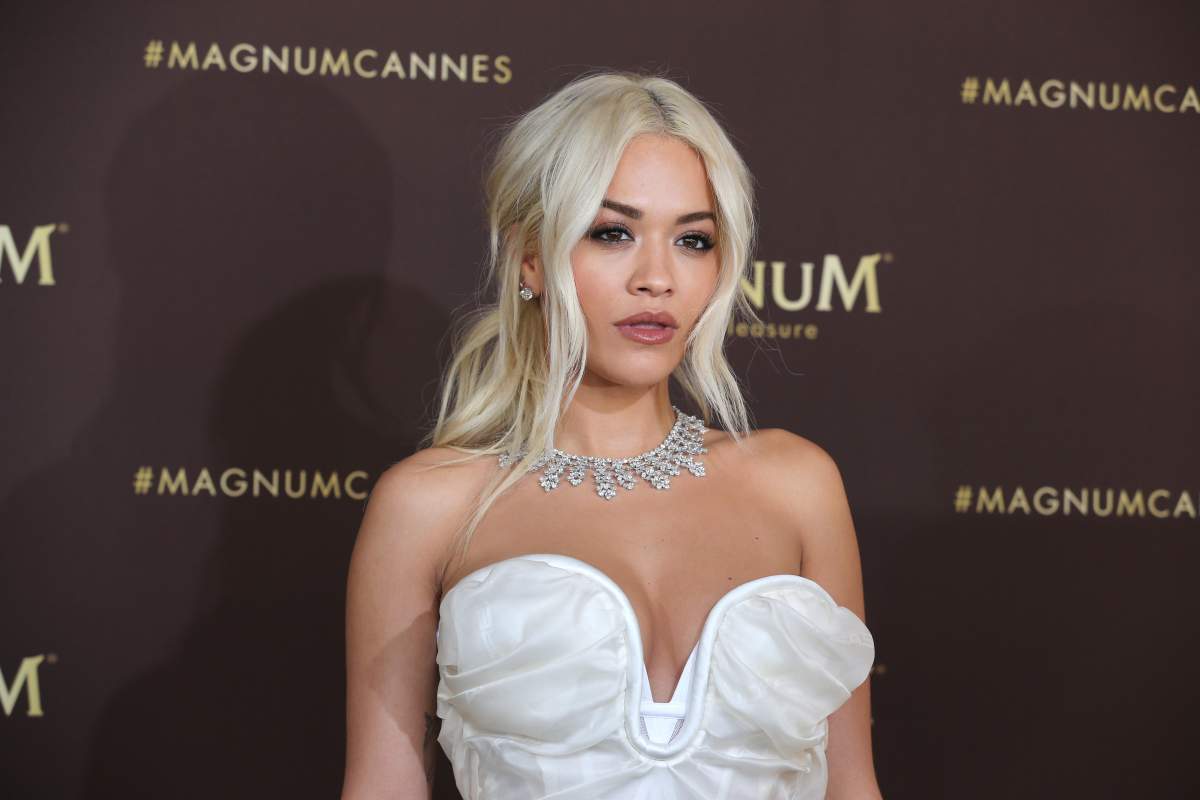 Rita Ora wearing jewelry by Chopard during the photocall for "MAGNUM x Rita_Ora" during the 72nd annual Cannes Film Festival on May 16, 2019 in Cannes, France.