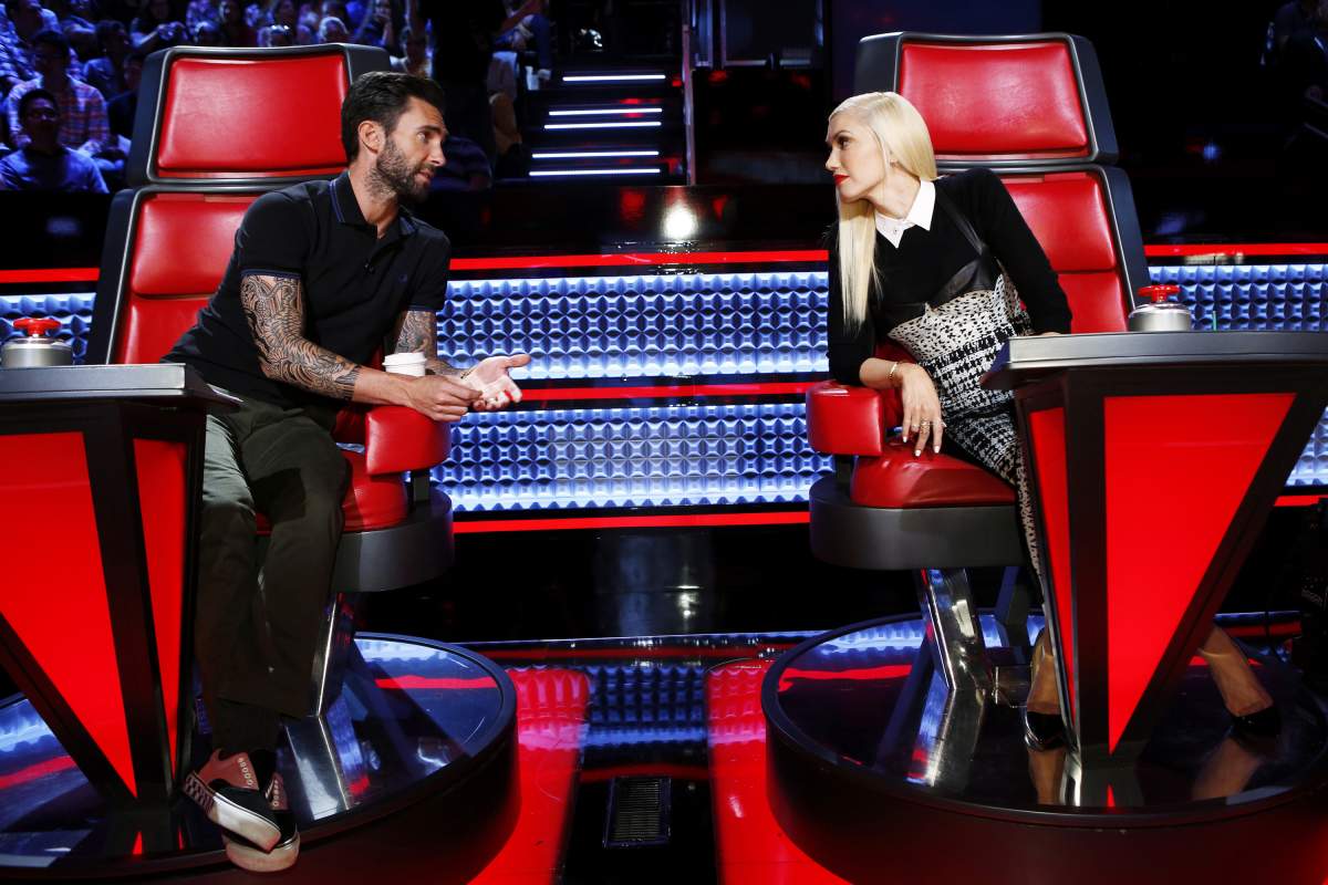 Pictured: (l-r) Adam Levine, Gwen Stefani.
