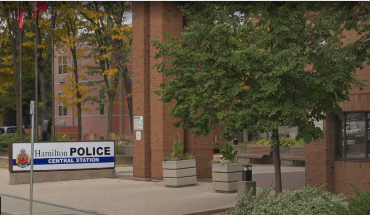 Hamilton police say a 34-year old homeless man was arrested overnight on Monday after smashing windows out of two cruisers at police headquarters.