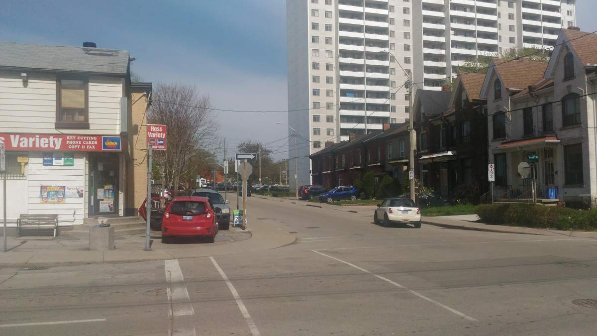 Hamilton police believe a flare gun was discharged in the area of Hess and Market Street.