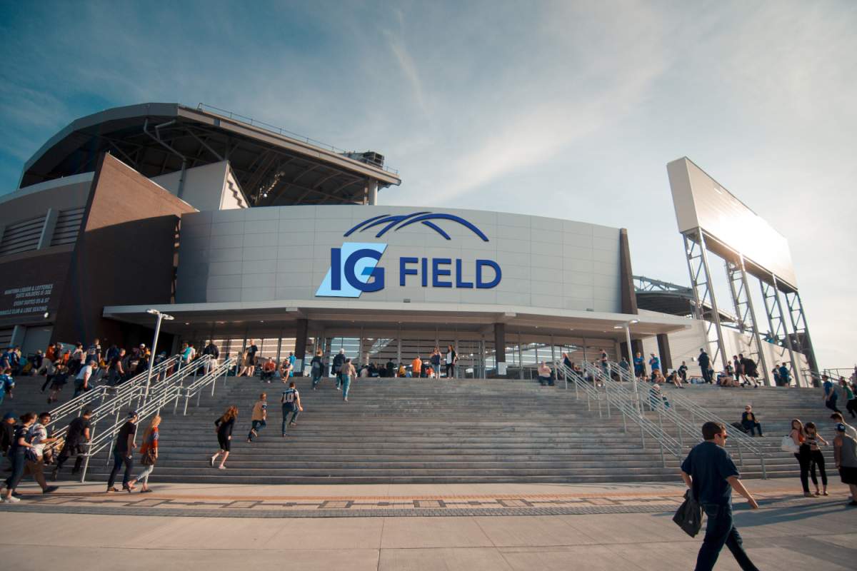 An artist's rendition of what the new logo on IG Field will look like.