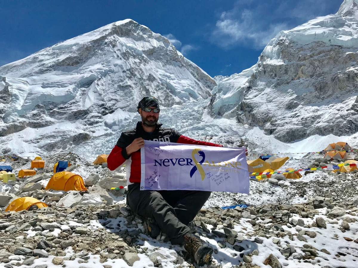 Winnipeg firefighter Chad Swayze is scaling Everest in support of the Never Alone Foundation.