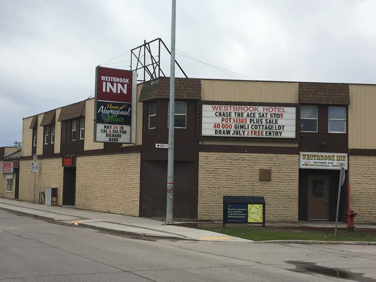 The Westbrook Inn, on the 100th block of Keewatin Street.